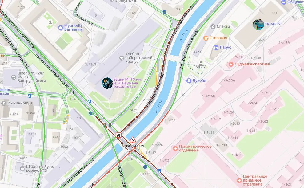    Фото: скрин Яндекс Пробки