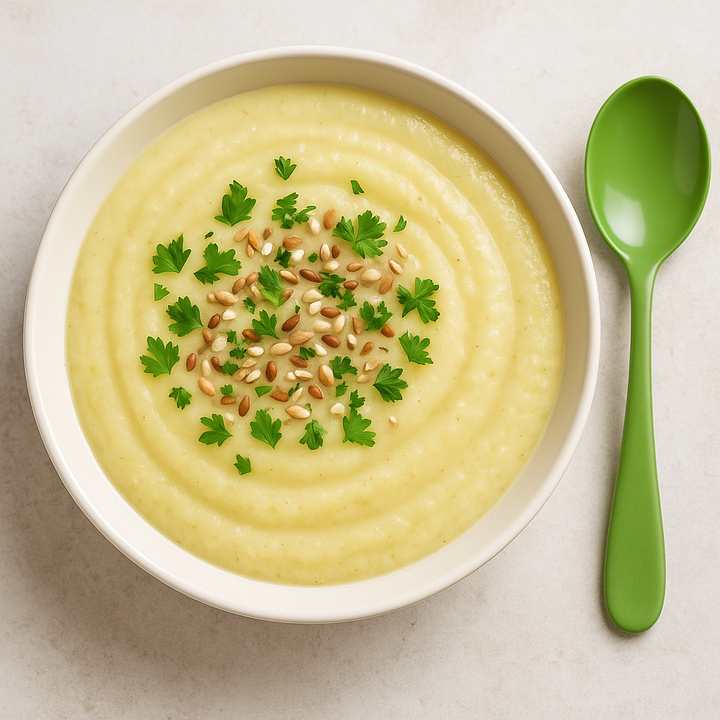 Горсть сухариков домашнего приготовления отлично дополнят этот суп и придадут ему разнообразие текстур.