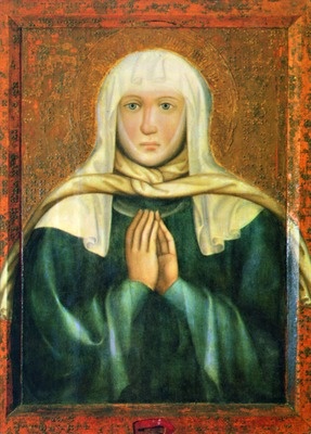 Святая мученица Людмила Чешская. 14 в. Чехия.