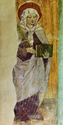 Святая мученица Людмила Чешская. 14 в. Чехия.