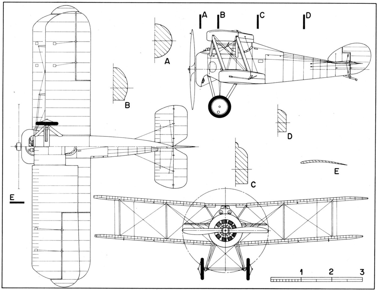 схема штурмовика Sopwith T.F.2 Salamander