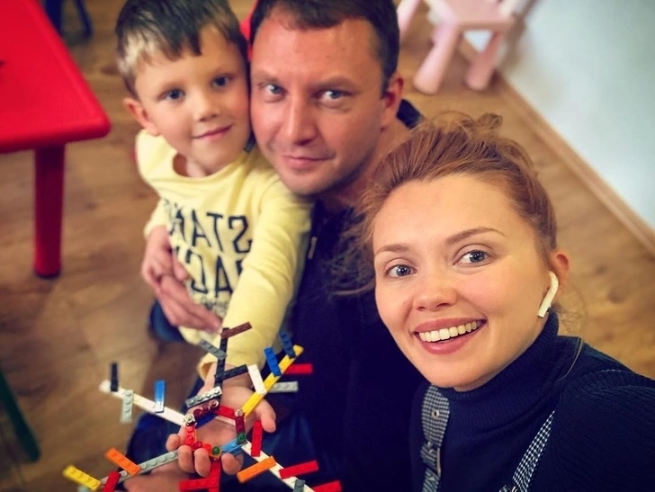 Ольга Кузьмина, Алексей Терещенко и их сын Гордей