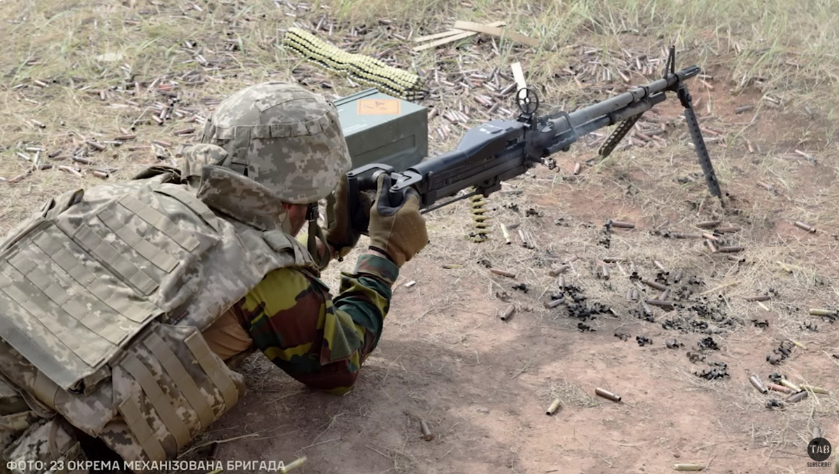 Редкие устаревшие пулемёты М60 на фотографиях из Украины