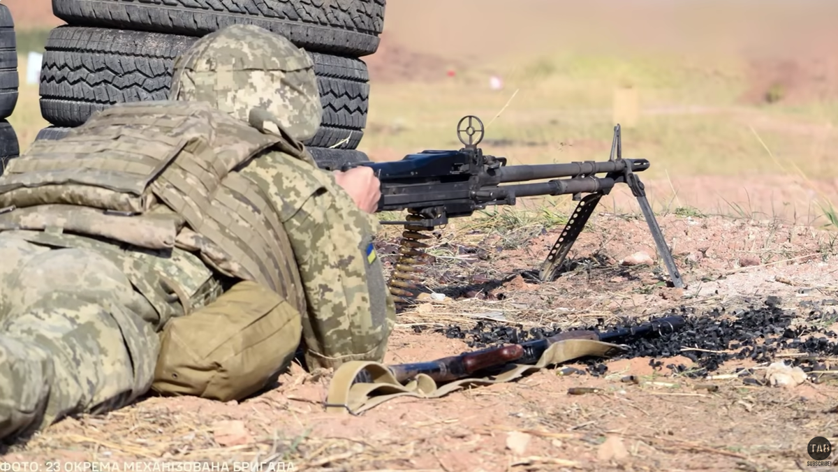 Редкие устаревшие пулемёты М60 на фотографиях из Украины