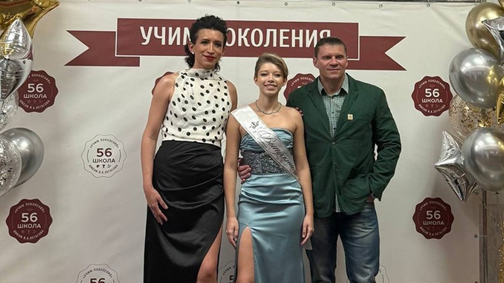 Елена Борщева с мужем и дочерью Мартой