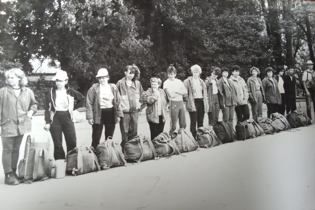 Наша группа перед походом