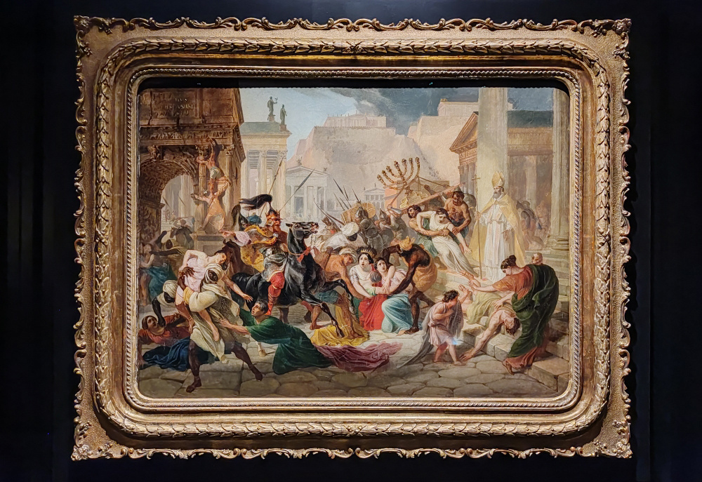 Нашествие Гензериха на Рим (холст, масло, 88×117,9 см, около 1833–1836). Фото автора