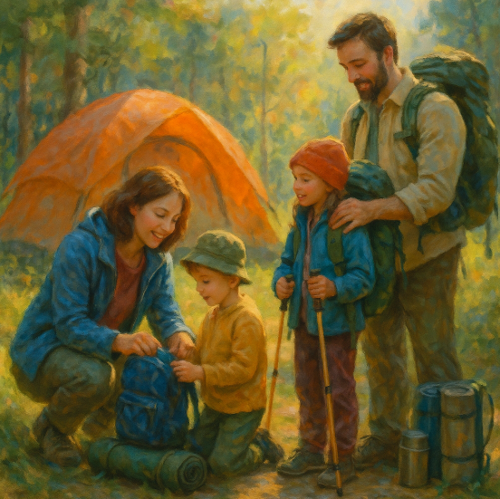 Выходные в походе с детьми: чек-лист снаряжения