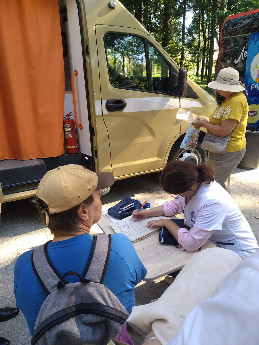 Заполнение анкеты.