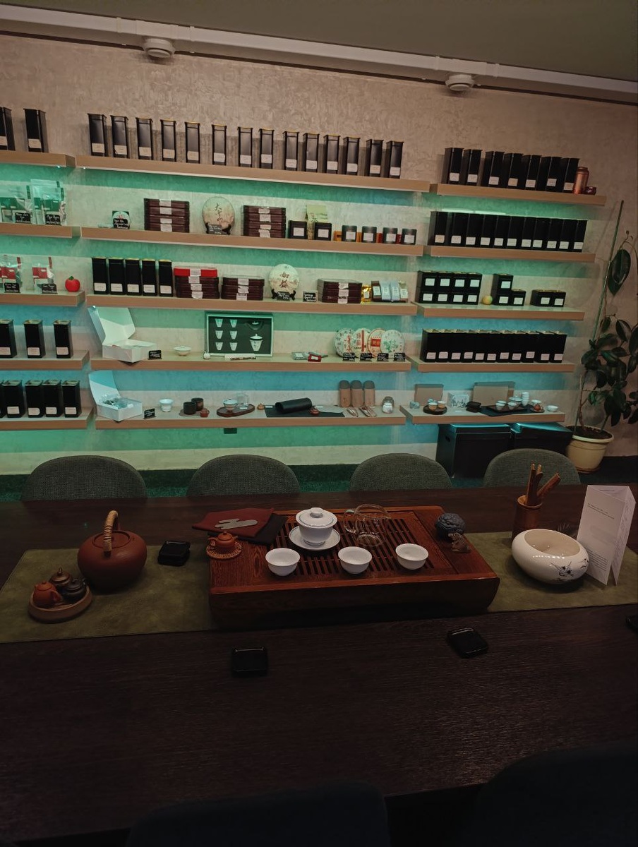 Вот так выглядит зона чайной церемонии.