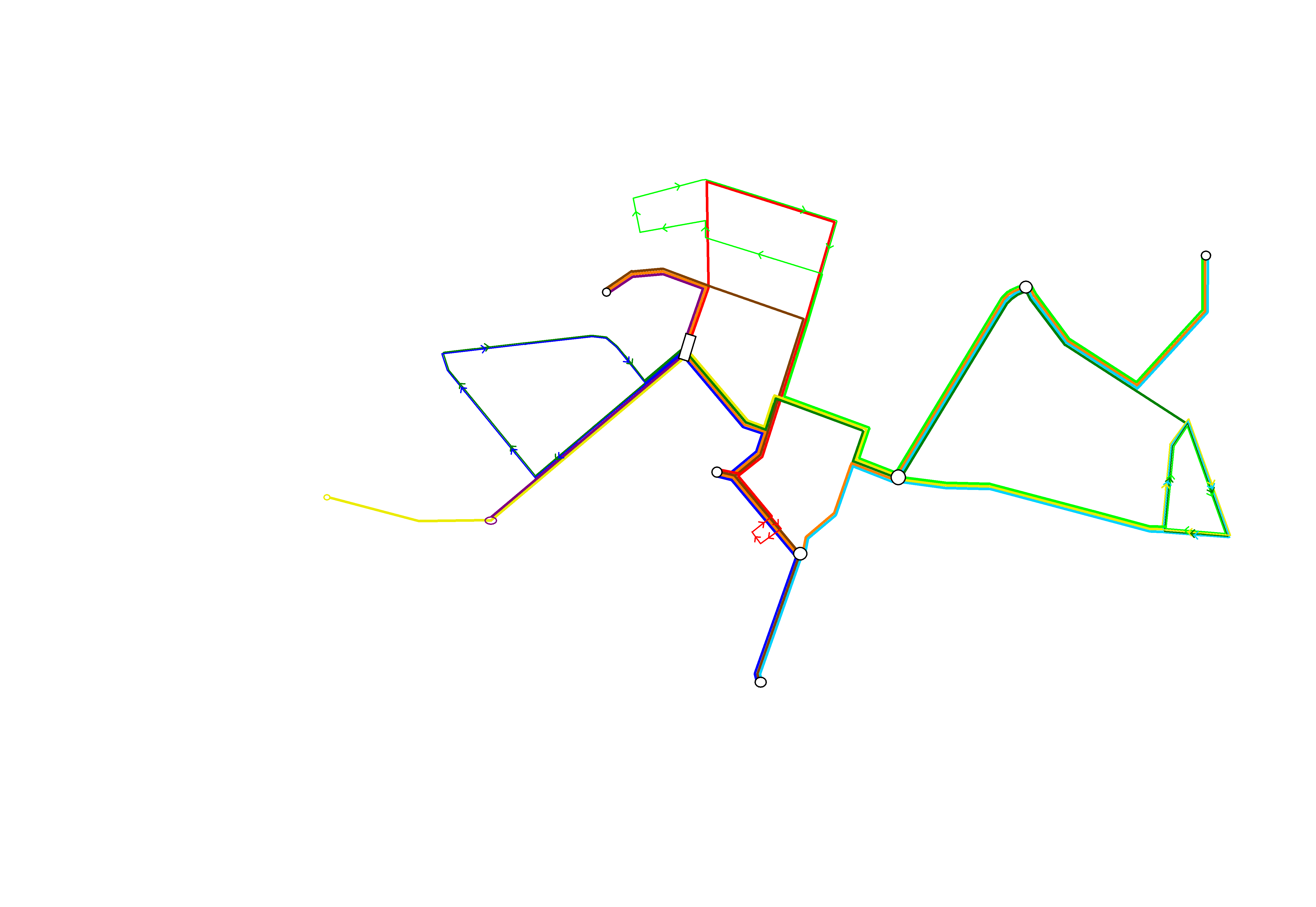 Схема троллейбусных маршрутов с 21.08.1989.