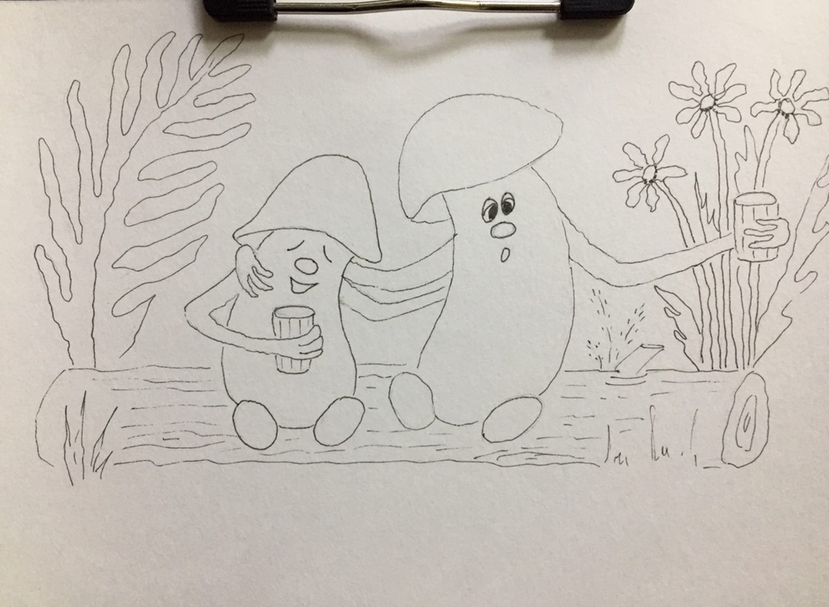 Рисунок грибов