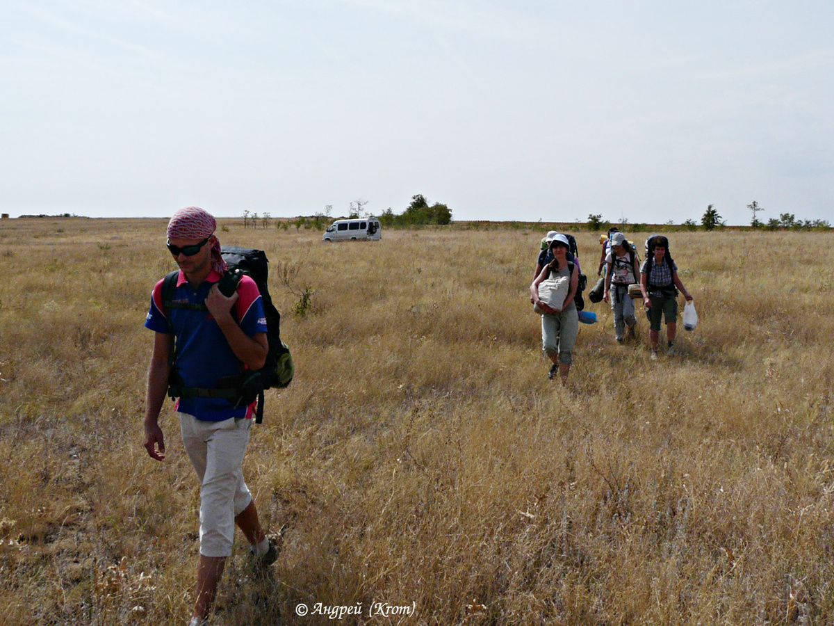 Пешком к скале