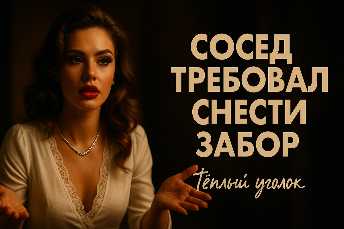 Сосед требовал снести забор. Когда увидел документы, ПОБЛЕДНЕЛ