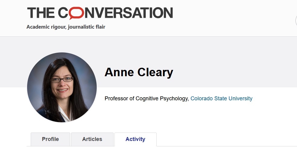 Анн Клери (Anne Cleary) —  ученый и психолог, специализирующаяся на исследованиях памяти и когнитивных процессов. Она работает профессором в Университете штата Колорадо (Colorado State University) и известна своими работами по изучению феномена дежавю.