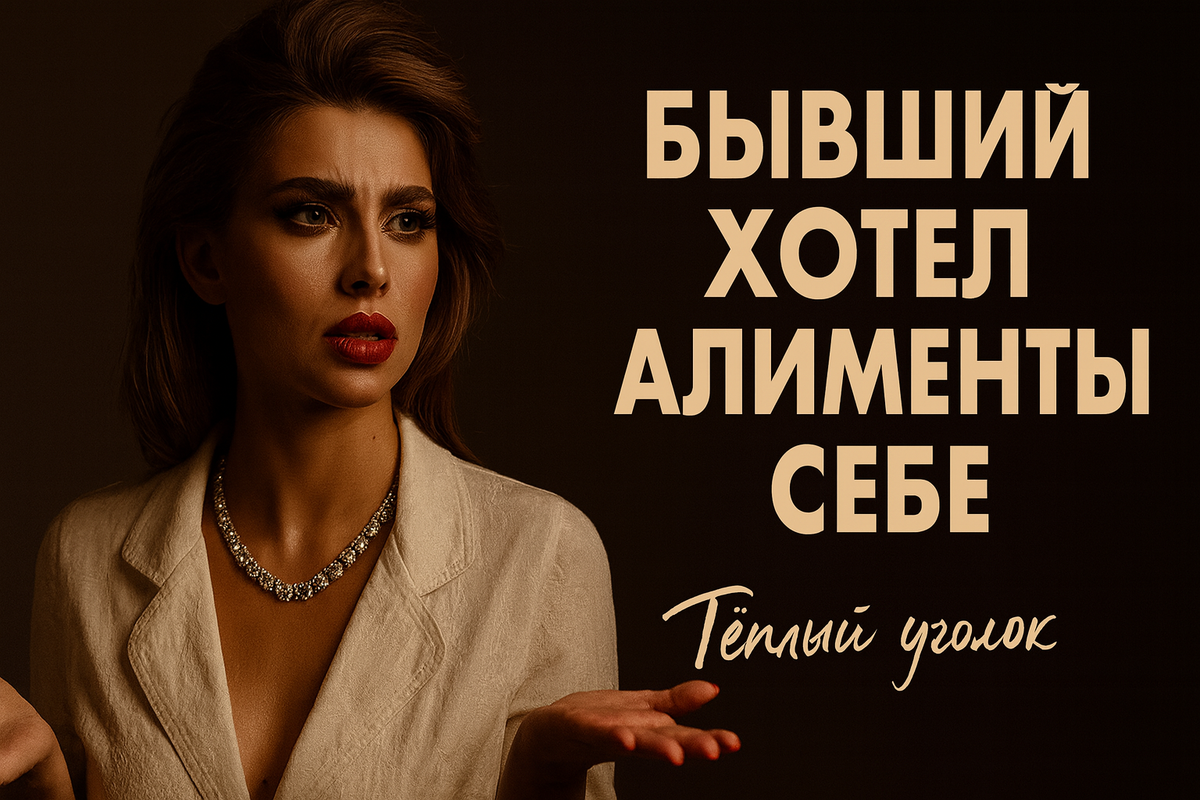 Бывший хотел алименты СЕБЕ. Когда увидел мой доход, онемел