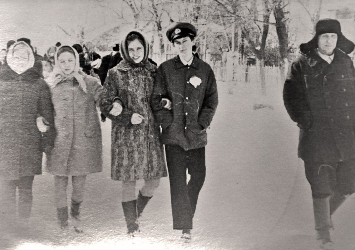     Трофим Колычев (справа) всю жизнь проходил в кирзовых сапогах