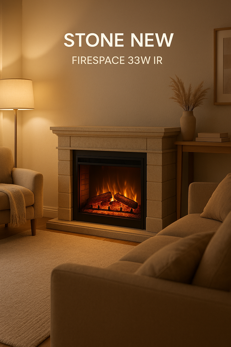    Преобразите свой дом с электрокамином Stone New: уют, стиль и современный обогрев в одном решении Kamin
