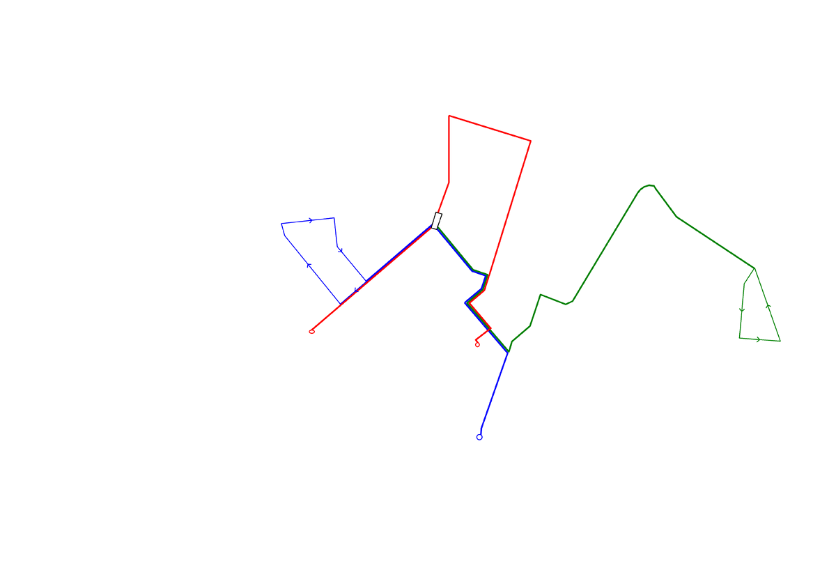 Схема троллейбусных маршрутов с 28.08.1974.