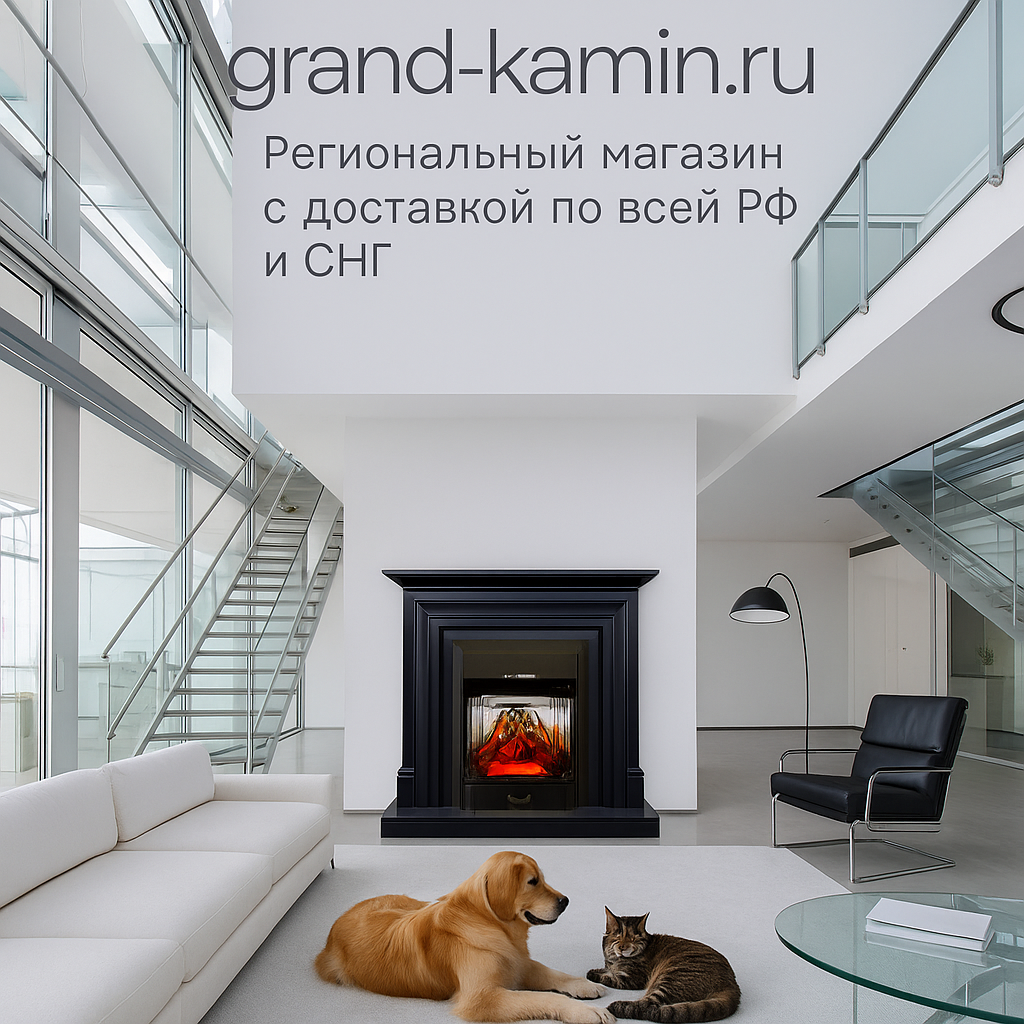    Камин Bradford: как создать уютный интерьер с 3D-пламенем и простотой установки Kamin