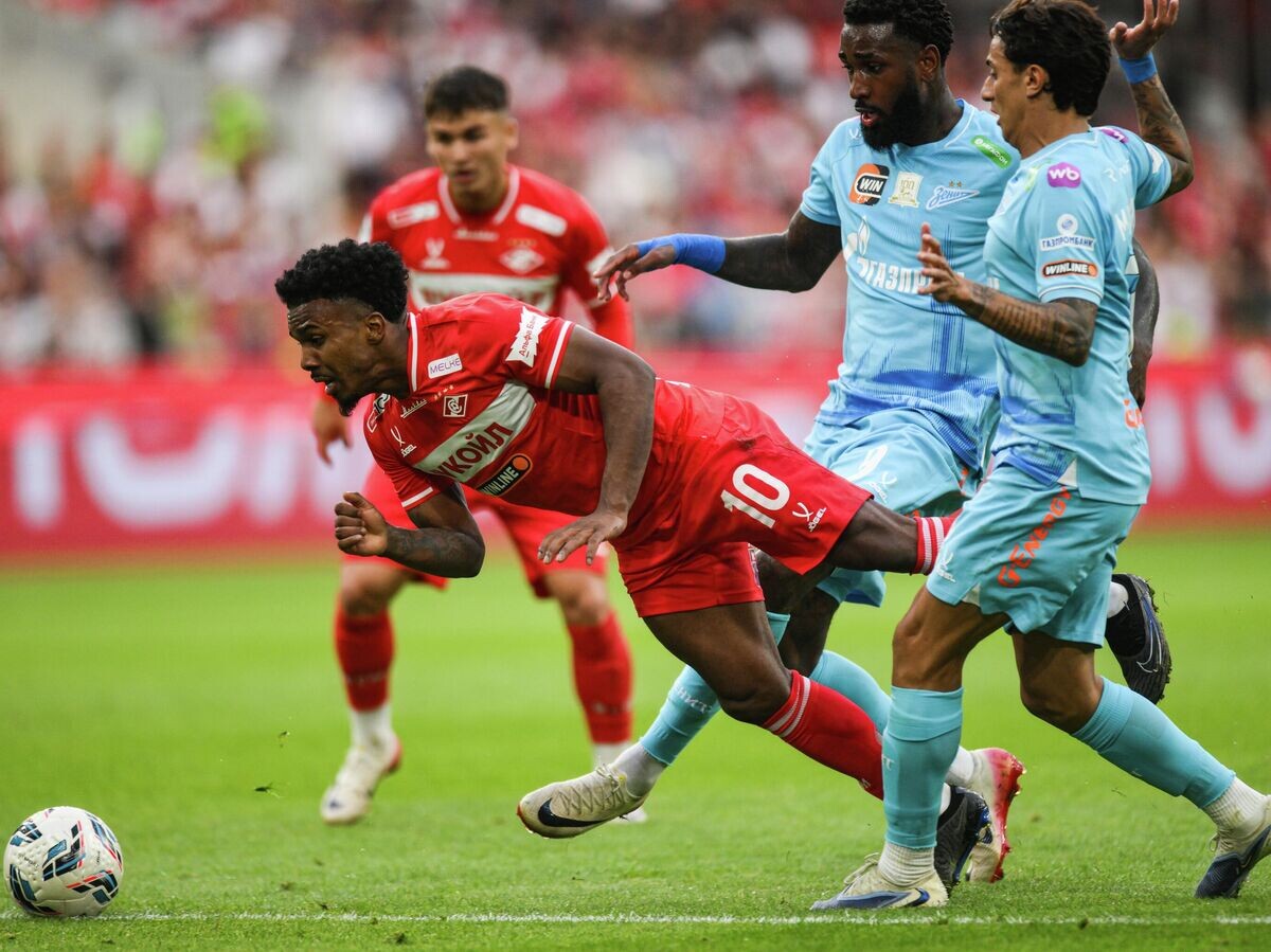    Эпизод матча "Спартак" - "Зенит"© РИА Новости / Григорий Сысоев