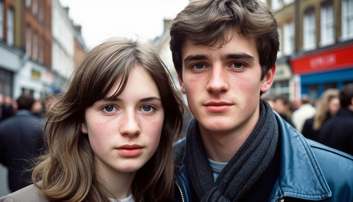 Странная пара в Лондоне.