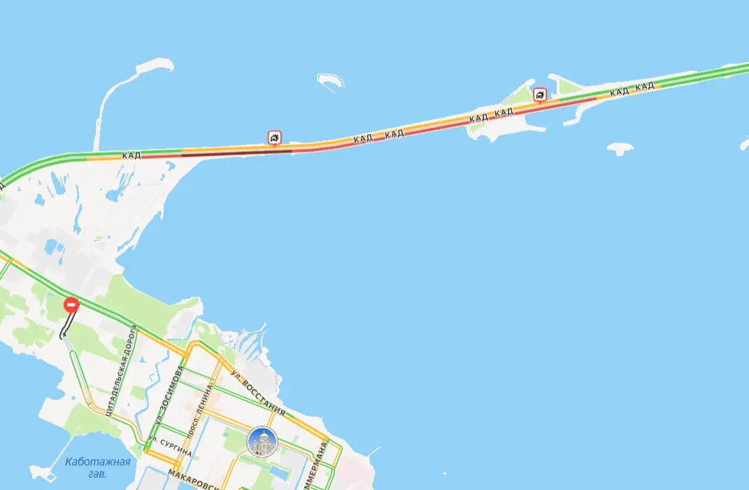    Фото: скриншот сервиса «Яндекс.Пробки»