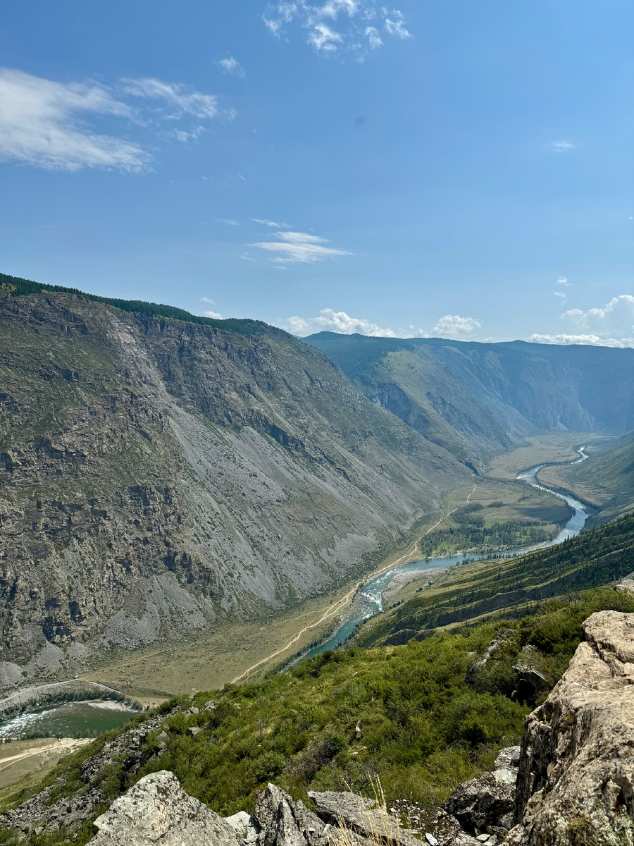 Алтай. Перевал Кату-Ярык. Долина реки Чулышман. Ходим-едем