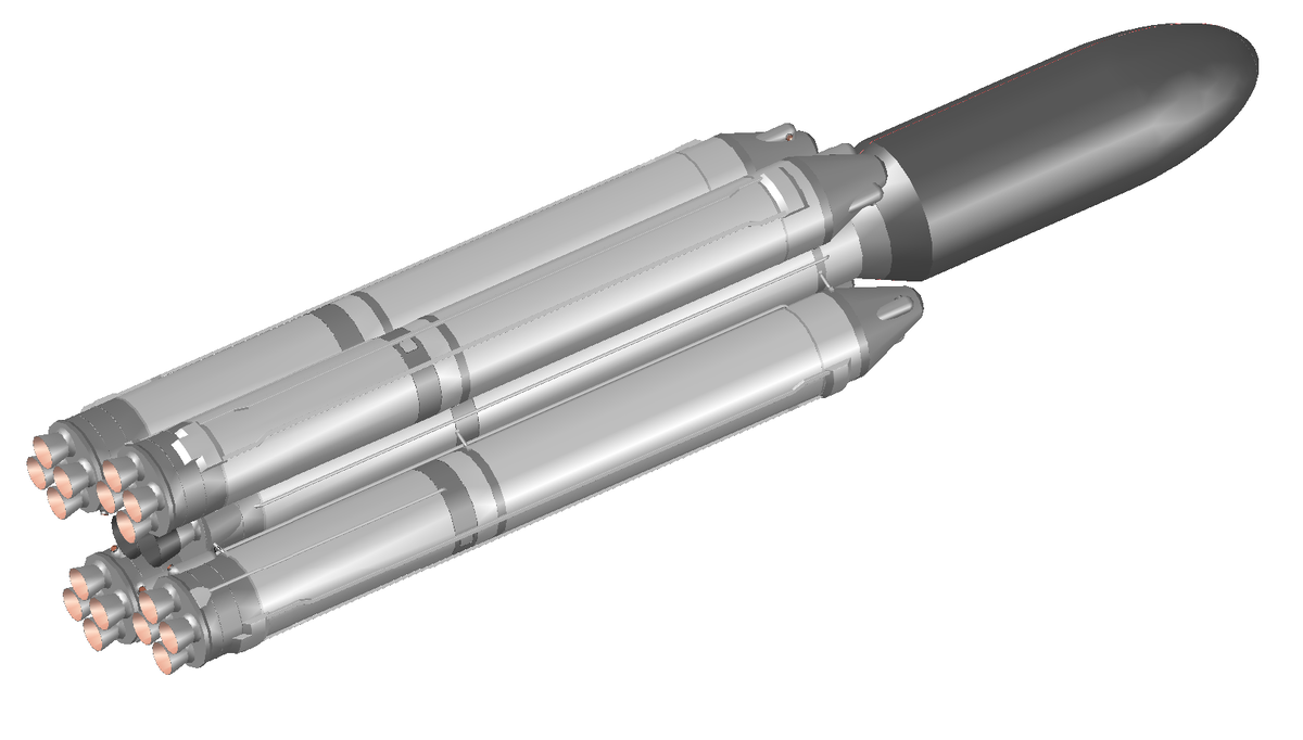 Один из возможных вариантов внешнего вида РН «Енисей». Credit: «Роскосмос».