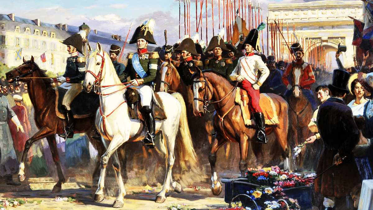 Художник Трошин Сергей Николаевич, "Триумф русской армии в Париже"