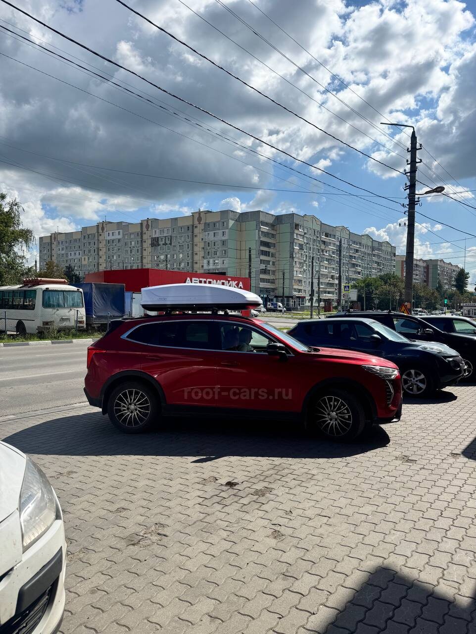 Установка багажника и автобокса 440л на HAVAL Jolion в Туле