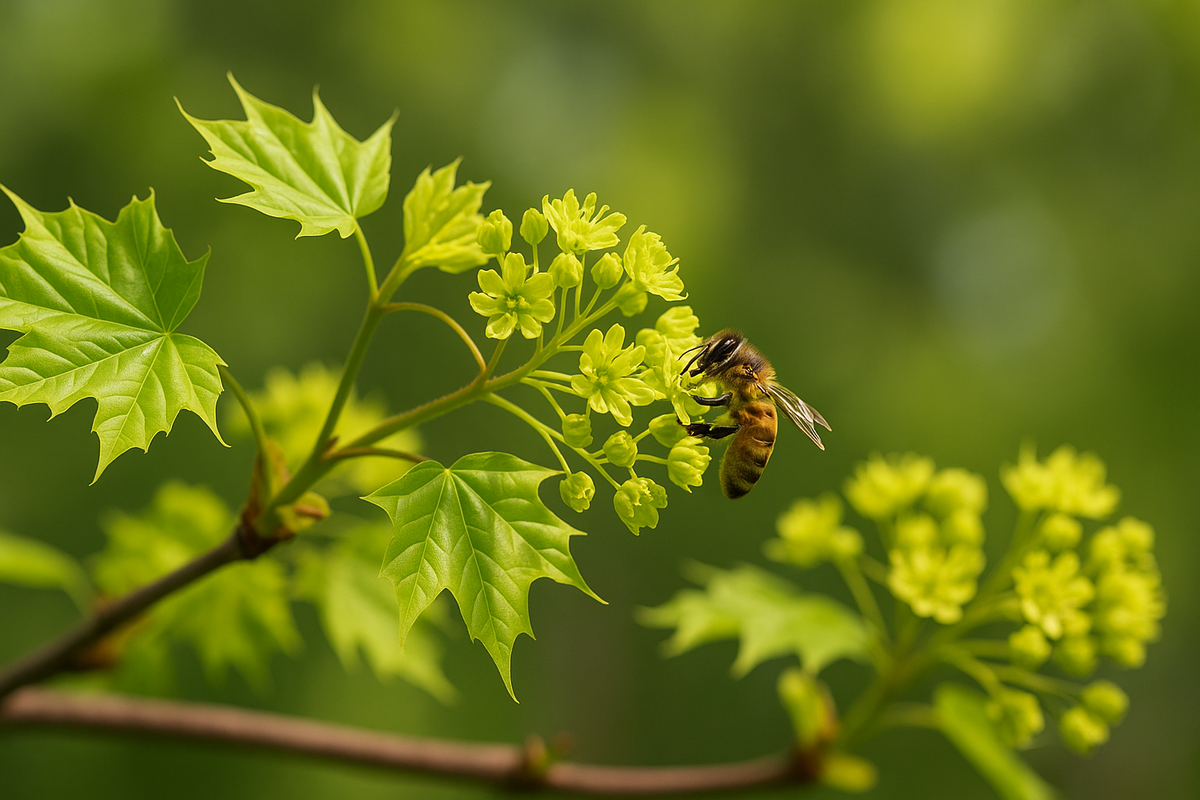 Цветение клена