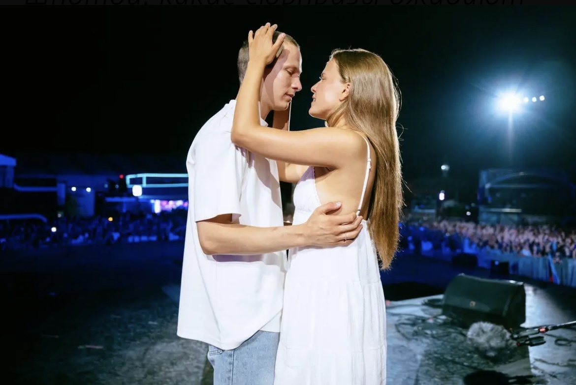 Сергей Городничий и Ника Здорик. Фото со съемок сериала "Ландыши. Вторая весна".