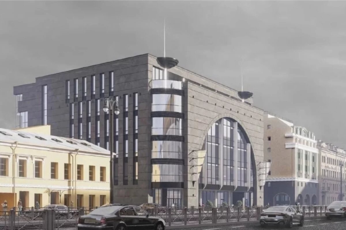    Входной зоной терминала ВСМ станет шестиэтажное административное здание в стиле брутализм.