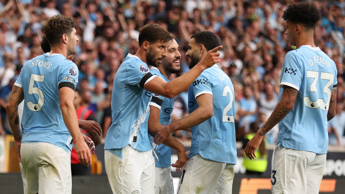    «Манчестер Сити» разгромил «Вулверхэмптон» (4:0) в стартовом туре чемпионата Англии. Reuters