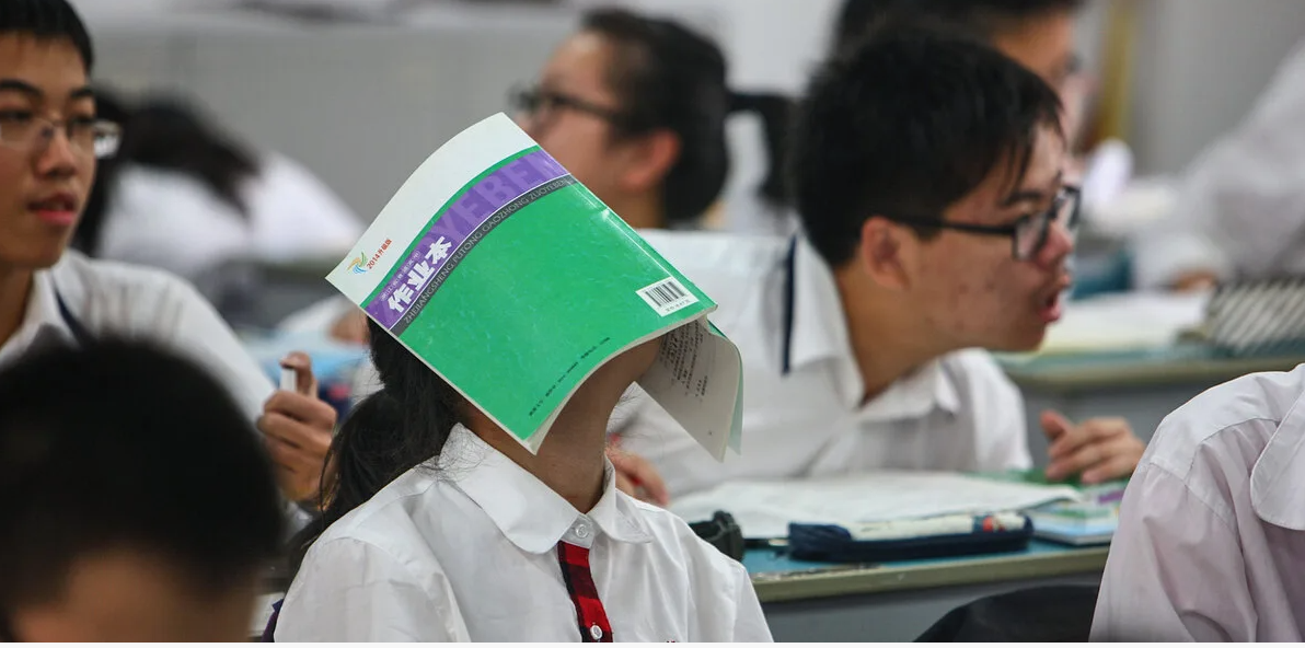 Степень отчаяния китайской девочки