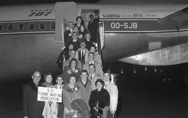    Сборная США по фигурному катанию, 1961 / Источник фото: Getty Images