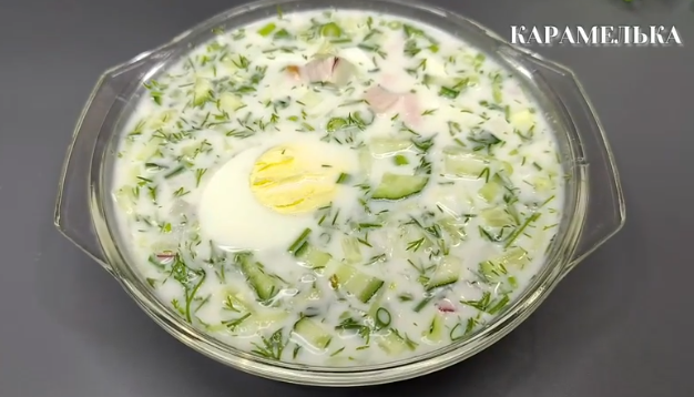 Такой вкусной окрошки я никогда не ела: подруга показала, как на Кавказе делают вкуснейшую окрошку (по-другому теперь и готовить не хочется)