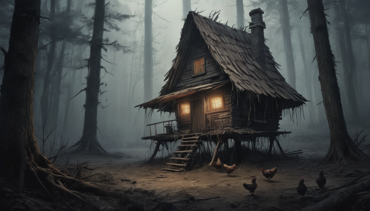 иллюстрация к рассказу Максима Кабира "Курьи ножки"