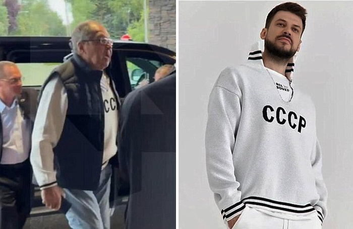    Глава МИД России Сергей Лавров (слева).коллаж BFM.ru