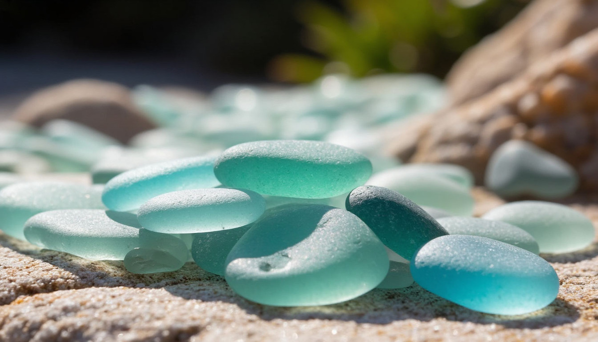 Морское стекло есть по всему миру, но  именно в этой бухте очень большое скоплениие этих волшебных камушков.  