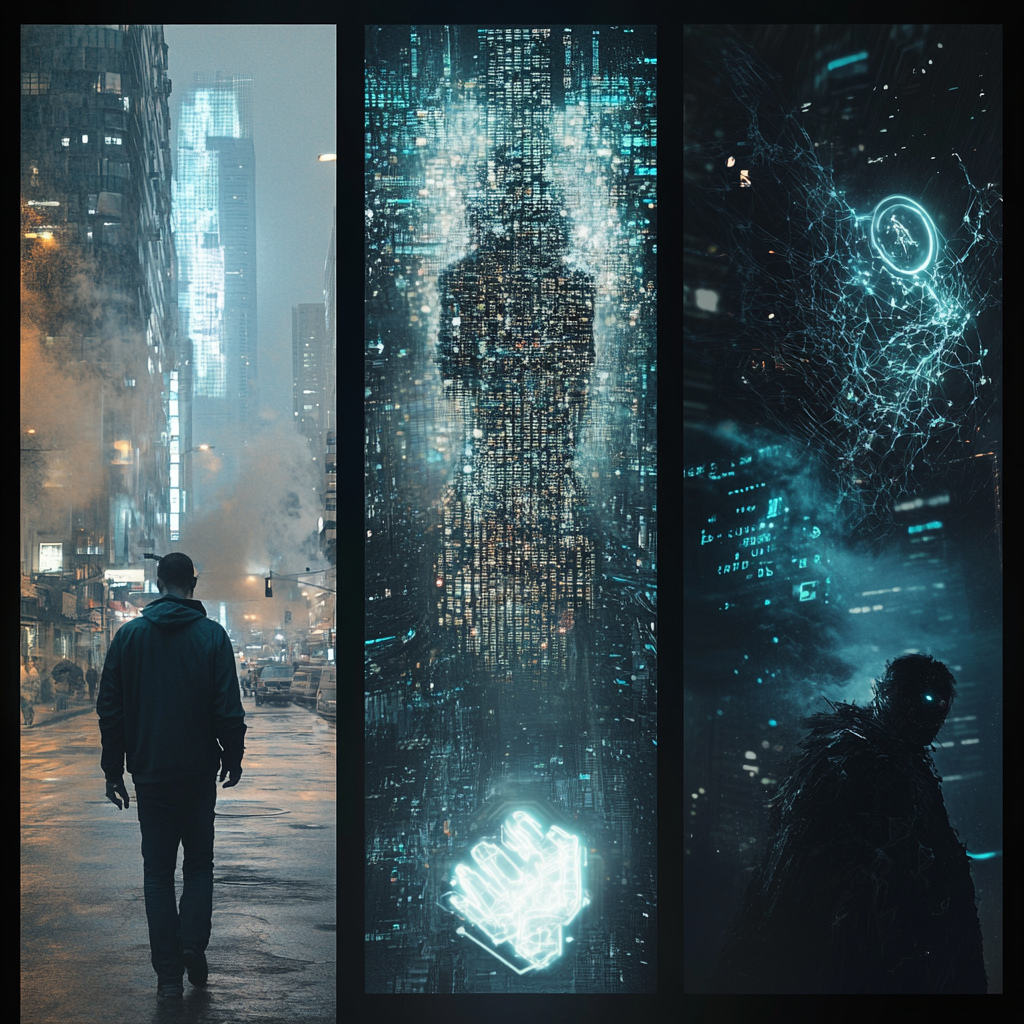 Это не фантастика — это зеркало будущего: человек и два ИИ, один зовёт к свету, другой манит во тьму