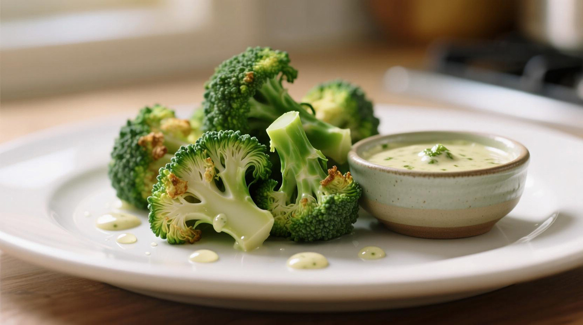 Брокколи с чесночным соусом