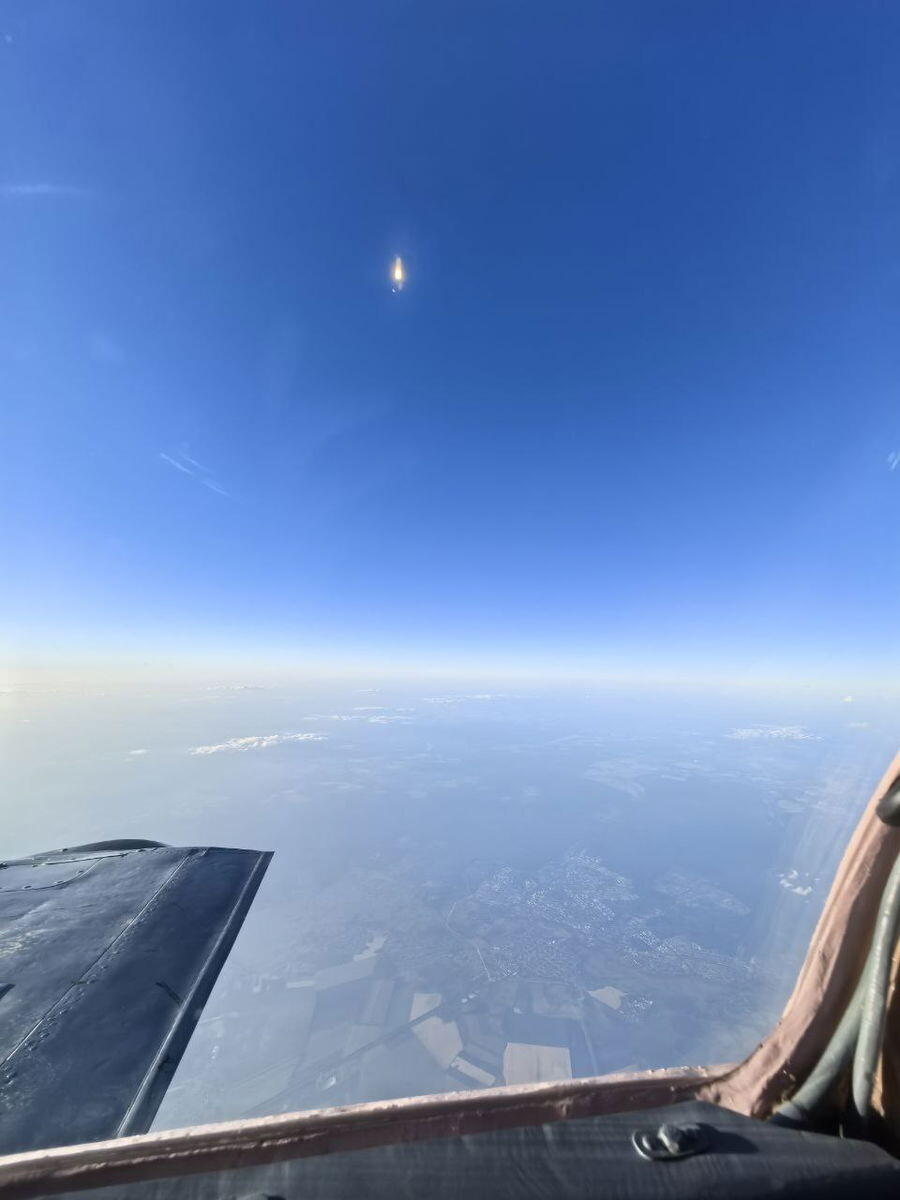   Вид из кабинета МиГ-31 на «Кинжал»