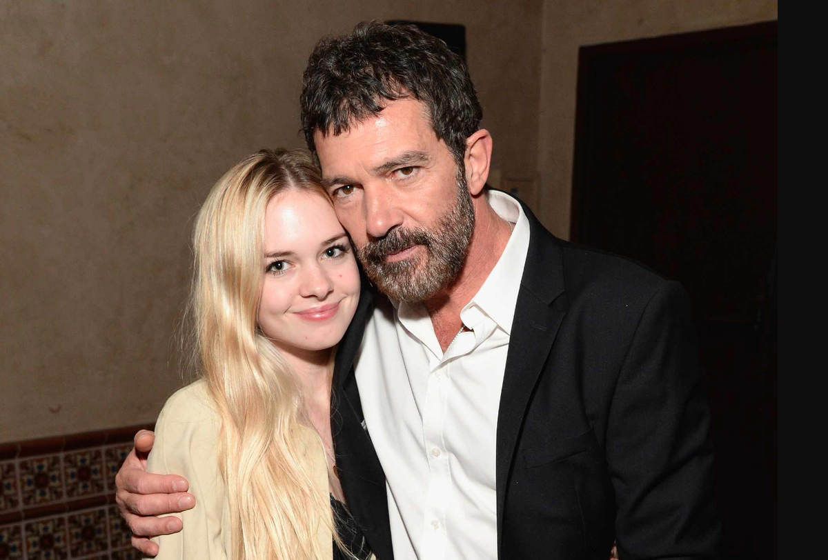 Стелла сво своим отцом Антонио Бандерасом. Фото из открытого источника в Яндексе