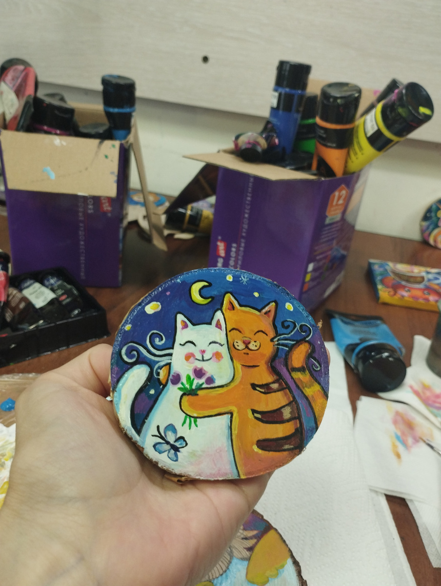 Эти коты полны радости :) Моя работа