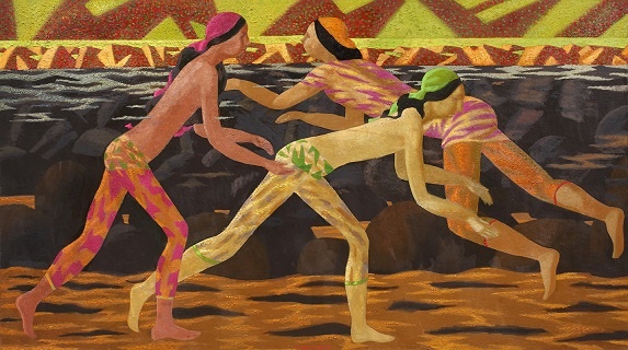 Атаханов. На речке. 2013. Холст, масло.