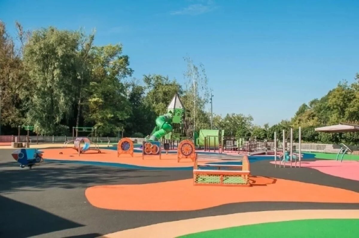    В нижегородском парке «Швейцарии» открыли детскую игровую площадку