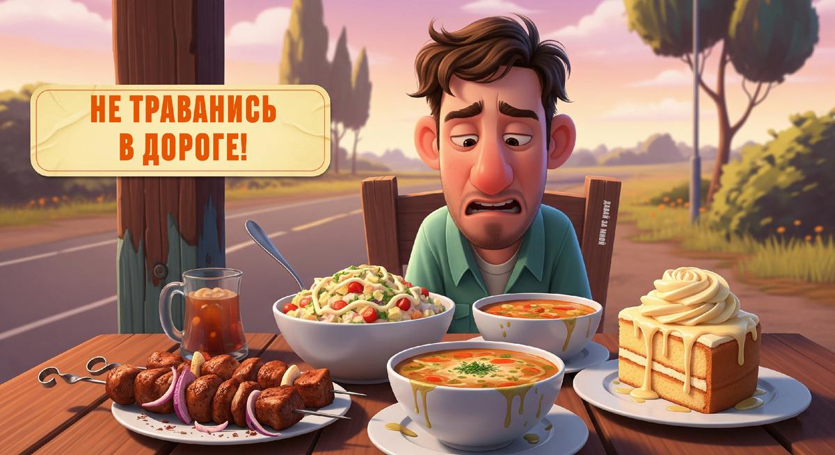 Отдых легко испортить лишним салатом или даже компотом