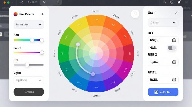    Генератор оттенков заданного цвета в форматах HEX, RGB и HSL